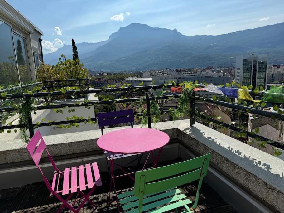 Le Rooftop Calme Et Terrasse A 1 Minute De La Gare Гренобль Экстерьер фото